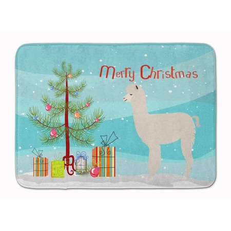 Carolines Treasures Alpaca Christmas Machine Washable Memory Foam Mat BB9286RUG